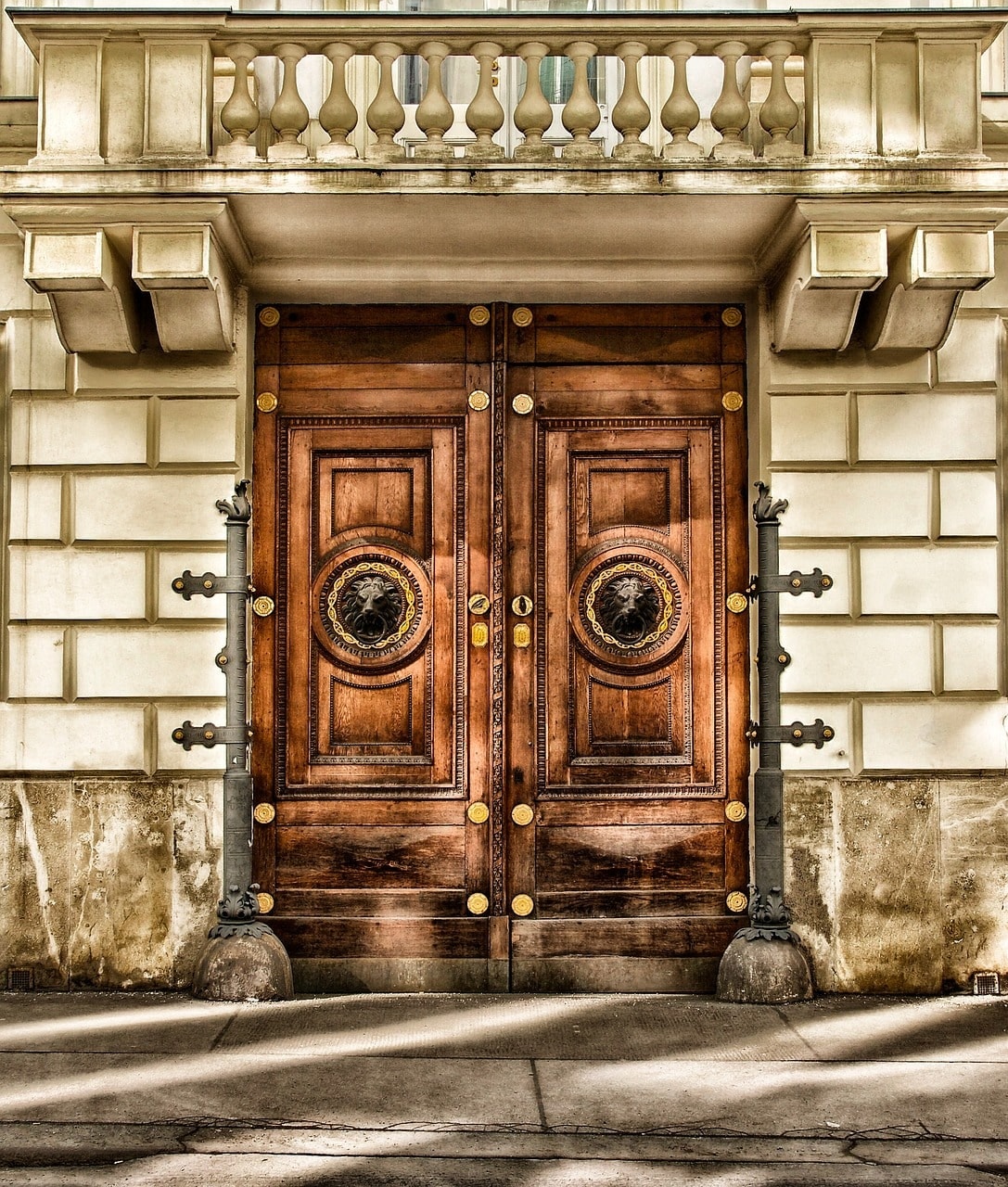 timber front door