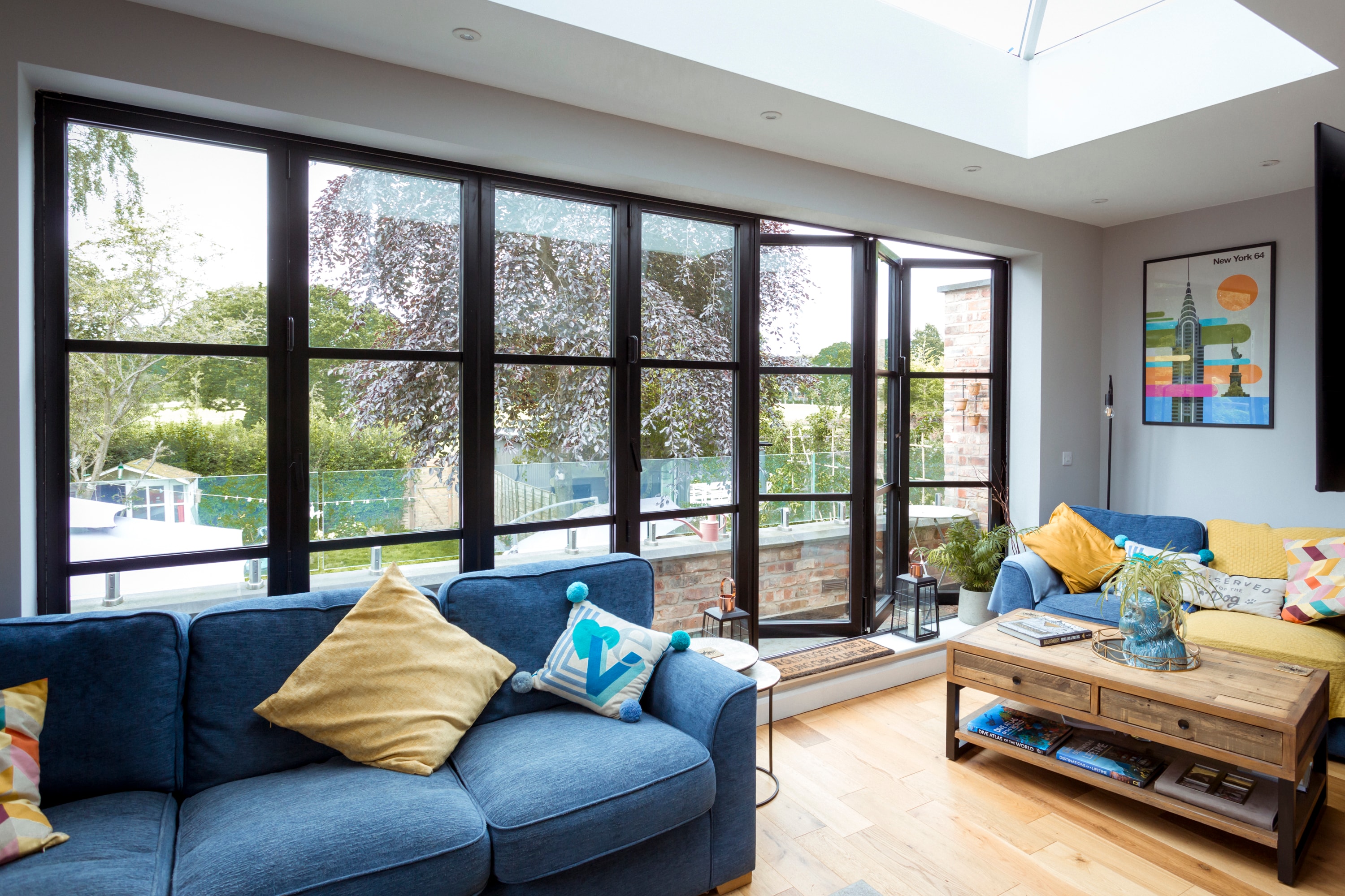 bifolding doors with heritage style bars