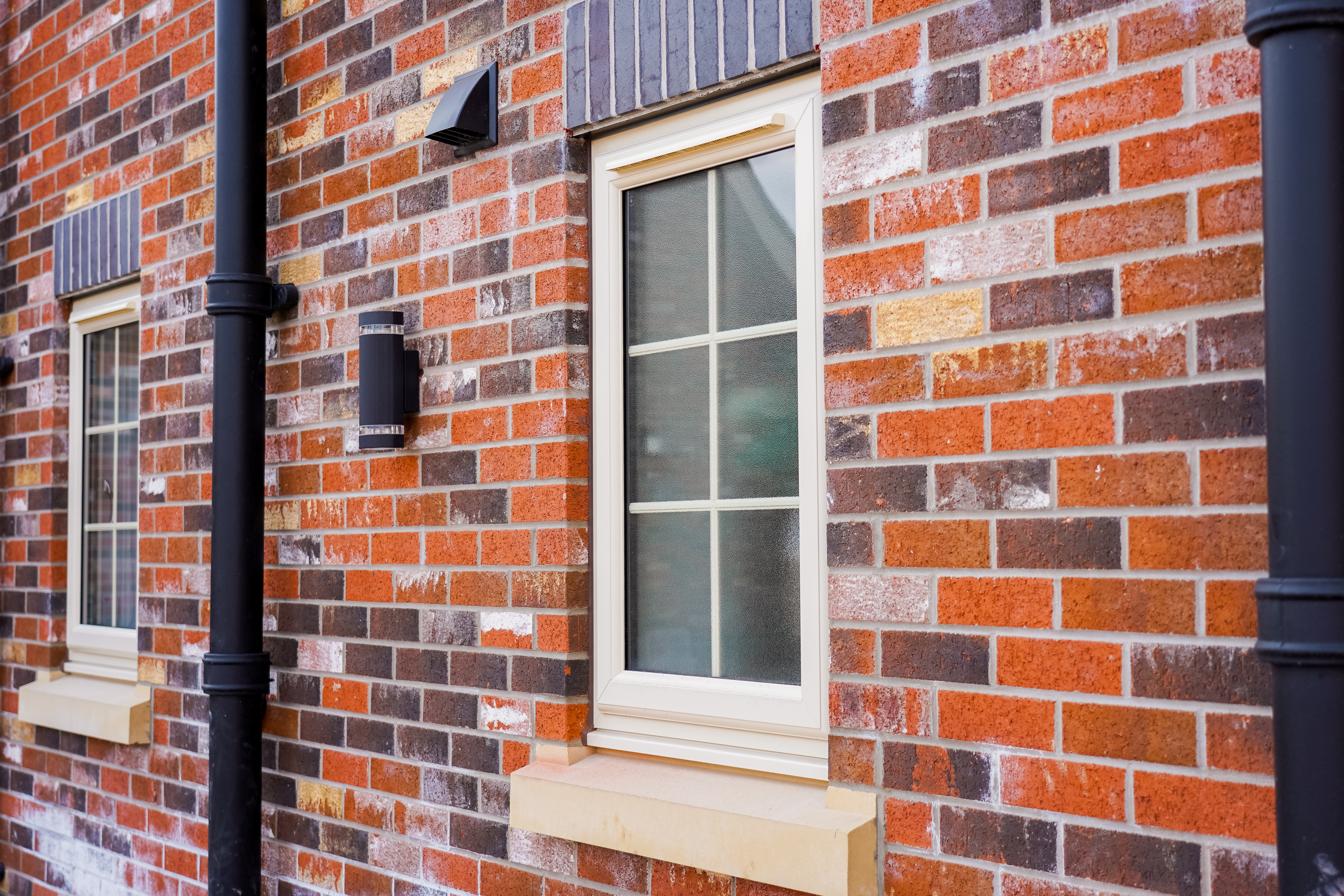 cream casement window