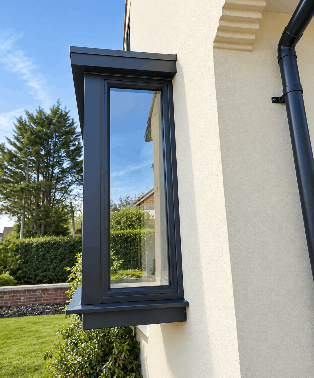 close up bay window