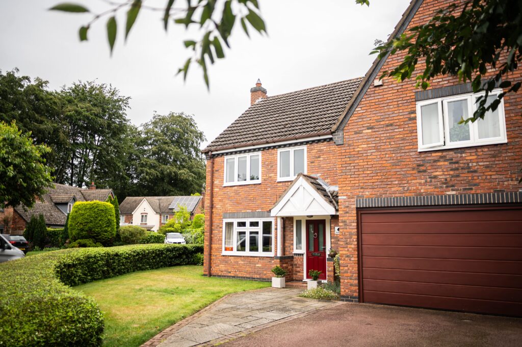 composite door on modern home
