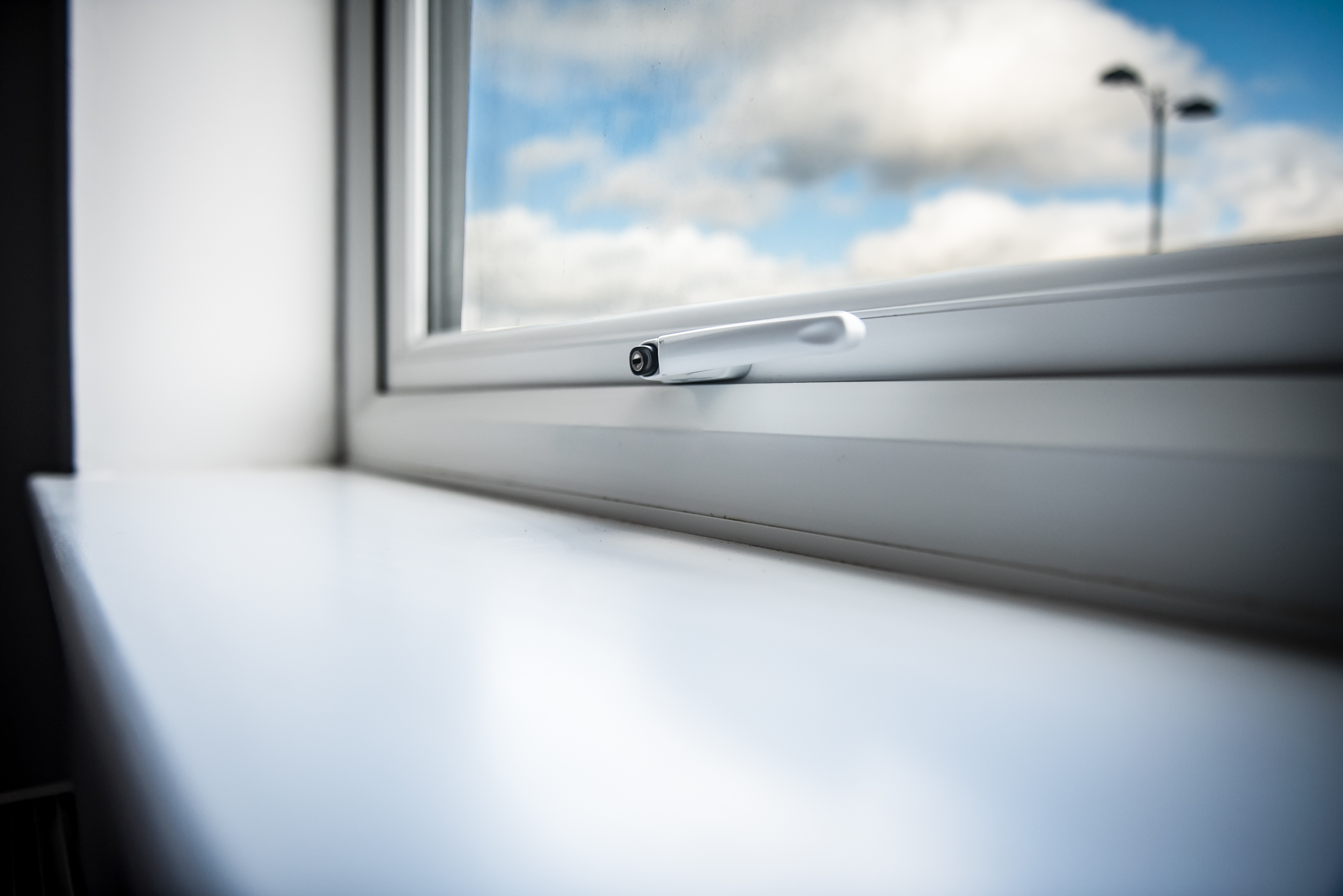 close up of uPVC handle