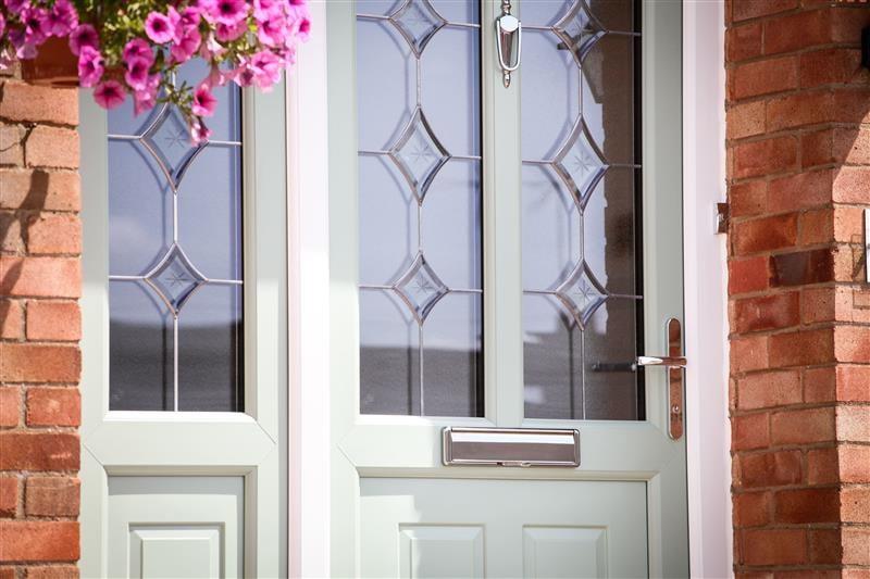 chartwell green upvc door close up