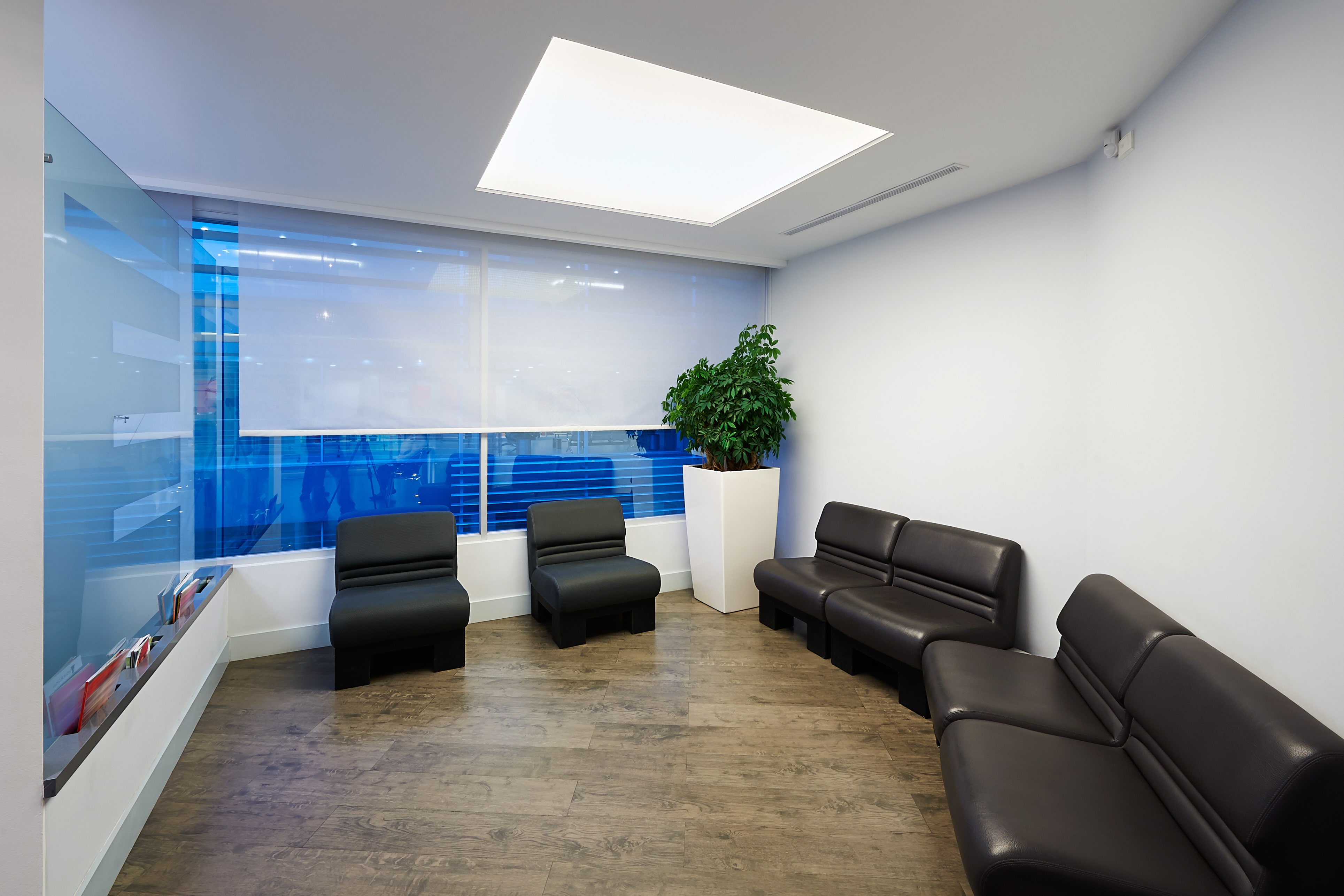 large glass windows